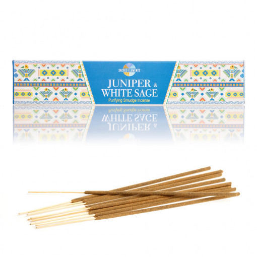 Betisoare parfumate dreptunghi Sacred Elements Juniper & White Sage 10 buc