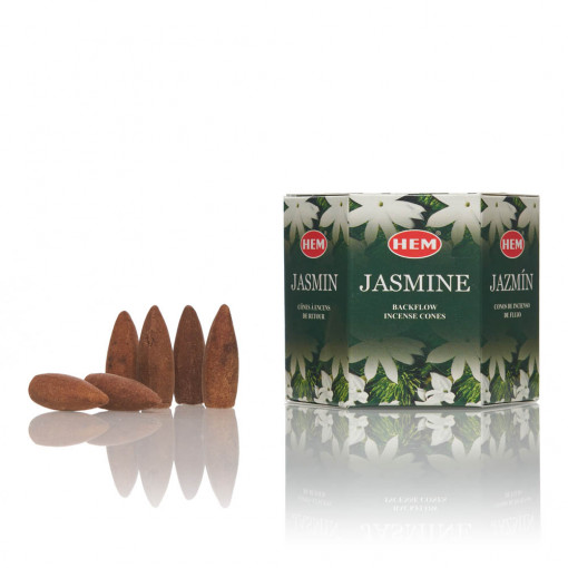 Conuri parfumate backflow Jasmine HEM 40buc