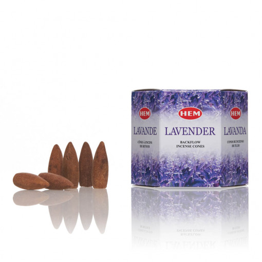 Conuri parfumate backflow Lavander HEM 40buc