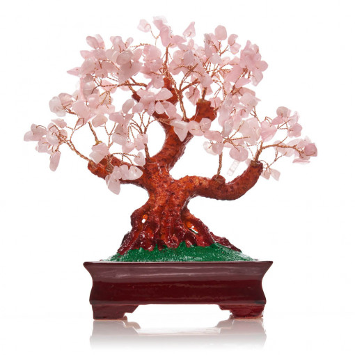 Pom cu pietre semipretioase Cuartz Roz SS90C 22,5cm