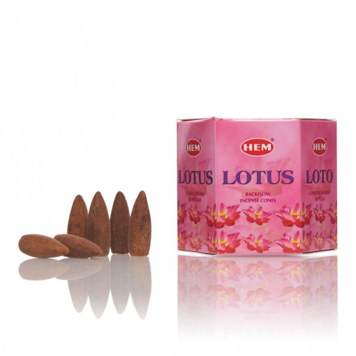 Conuri parfumate backflow Lotus HEM 40buc