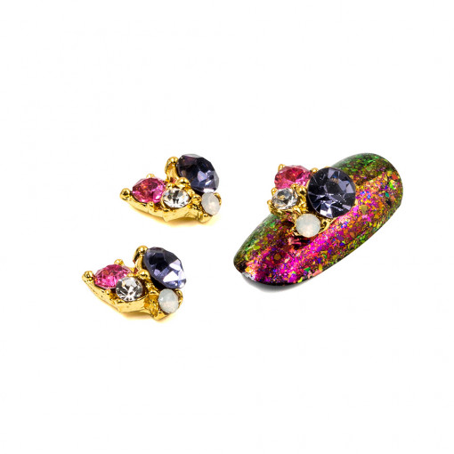 Cristale pentru unghii Multicolor Nr 68 Set 3 buc