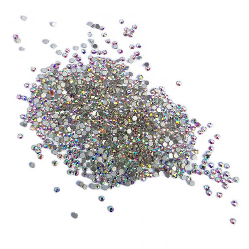 Cristale unghii 1440 buc 10 dimensiuni multicolor Oranjollie