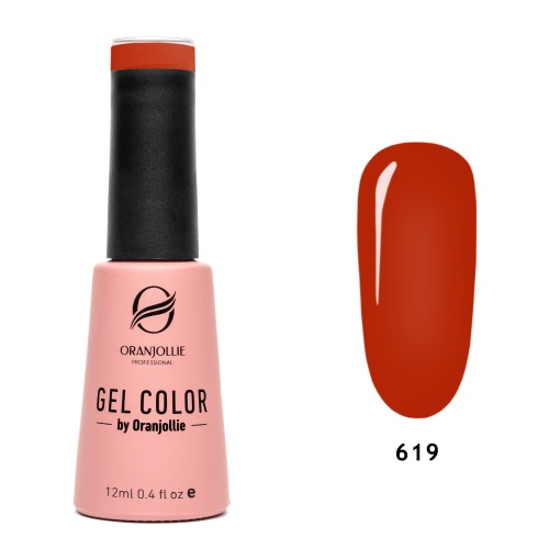 TPO FREE Oja semipermanenta Gel Color Nr.619 12ml Oranjollie