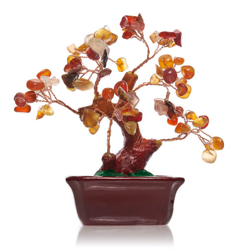Pom cu pietre semipretioase Carneol SS88E 18,5cm