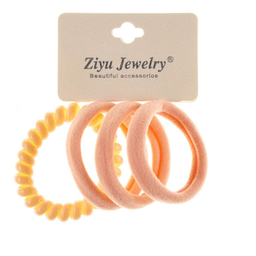 Elastic portocaliu 4 set Oranjollie x82