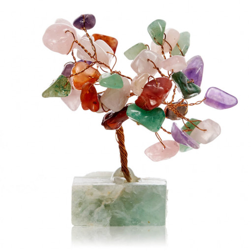 Pom cu pietre semipretioase Pietre Mixte SS93B 7,5cm