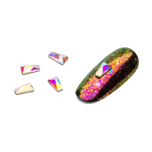 Cristale pentru unghii Multicolor Nr 30 Set 5 buc