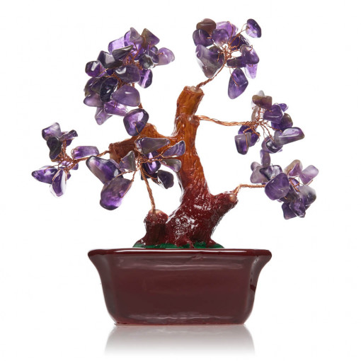 Pom cu pietre semipretioase Ametist SS88A 18,5cm