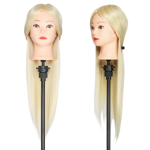 Cap pentru practica salon par sintetic blond deschis Oranjollie