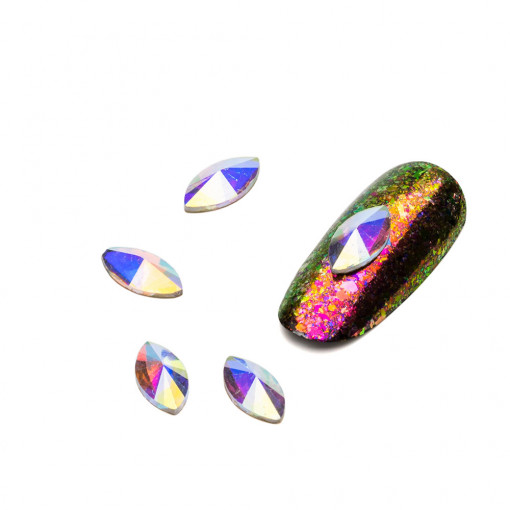 Cristale pentru unghii Multicolor Nr 37 Set 5 buc