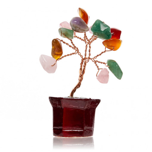 Pom cu pietre semipretioase Pietre Mixte SS92B 6,5cm