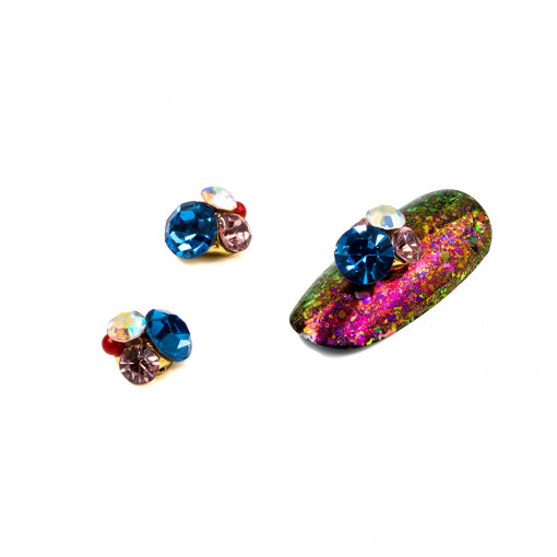 Cristale pentru unghii Multicolor Nr 92 Set 3 buc