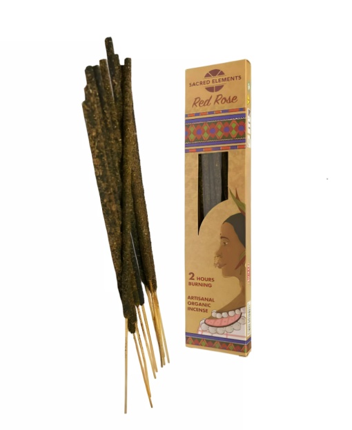 Betisoare parfumate Sacred Elements - Red Rose - 10/set