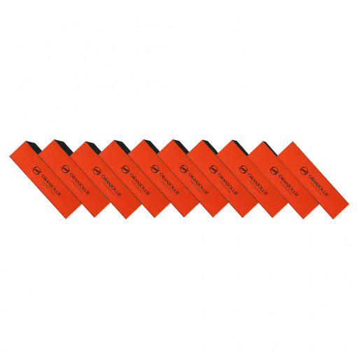 Buffer abraziv portocaliu/negru Oranjollie - set 10 buc