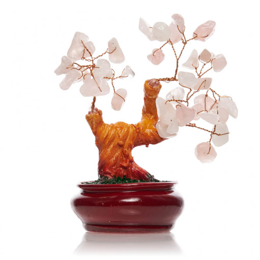 Pom cu pietre semipretioase Cuartz Roz SS91C 11,5cm