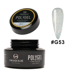 Polygel glitter Nr. G53 35g Oranjollie