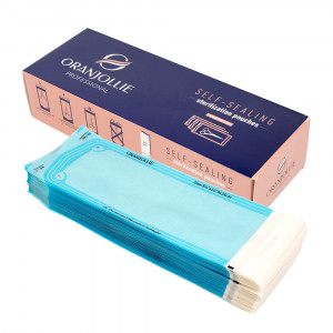Pungi pentru sterilizare autosigilante 9x26 cm Oranjollie - set 200 buc