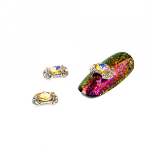 Cristale pentru unghii Yellow Crystal Nr 48 Set 3 buc