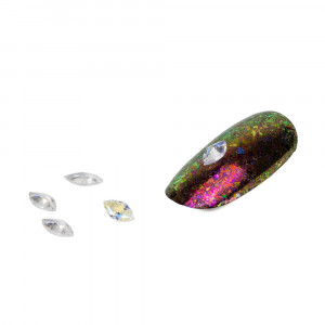 Cristale pentru unghii Multicolor Nr 31 Set 5 buc