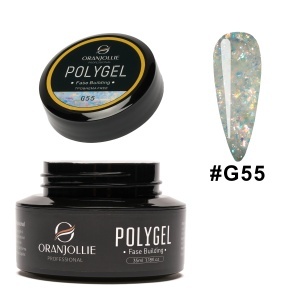 Polygel glitter Nr. G55 35g Oranjollie
