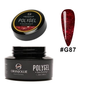 Polygel glitter Nr. G87 35g Oranjollie