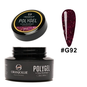Polygel glitter Nr. G92 Oranjollie