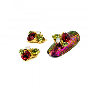Cristale pentru unghii Multicolor Nr 108 Set 3 buc