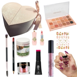 Half GLAM , Half Nails- LOVE Edition by Oranjollie / Dimensiune cutie L25cm X l28cm X Ad 13,5cm