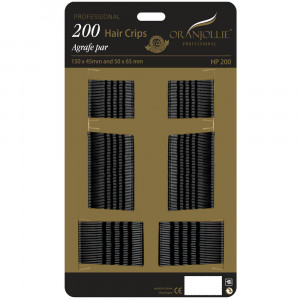 Agrafe 200/set negre Oranjollie