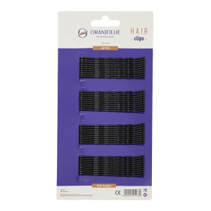 Agrafe negre set 40buc Oranjollie
