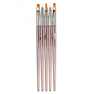 Pensule rose gold 5 set Oranjollie