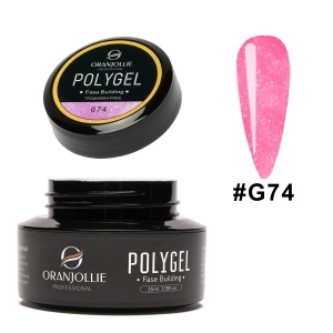 Polygel glitter Nr. G74 Oranjollie