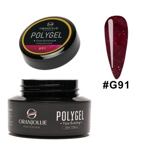Polygel glitter Nr. G91 Oranjollie