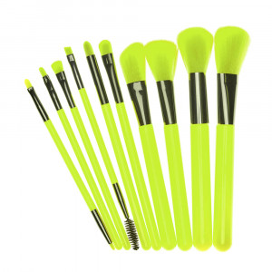 Set 10 pensule make-up W103 verde Oranjollie