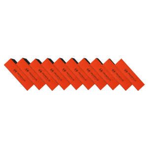 Buffer abraziv portocaliu/negru Oranjollie - set 10 buc