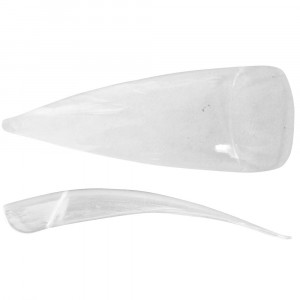 Tips Oranjollie stiletto transparent 100 buc - Img 2