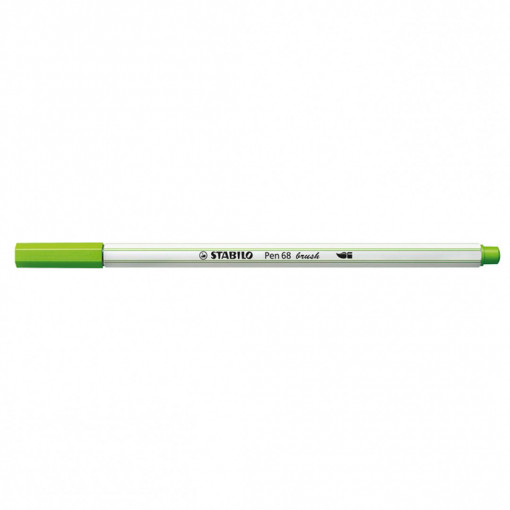 568-43 Pen68 Brush svetlo zelena Stabilo