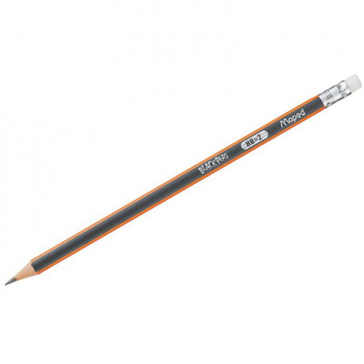 Drvena olovka gum. BLACK PEPS