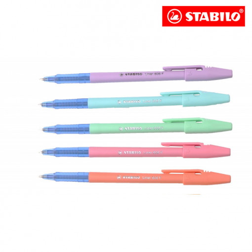 Hemijska olovka 808FP1041-1 Stabilo liner 808P Pastel plava