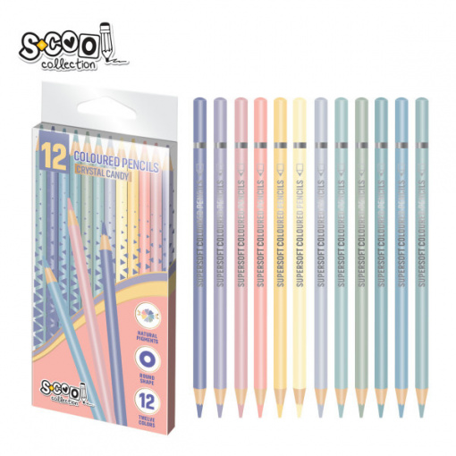 Drvene bojice S-COOL - Super soft crystal clear 12/1