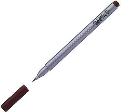 Faber-Castell Grip Finepen Fineliner 151680, braon