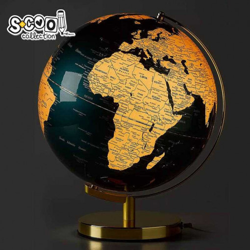 Globus 25cm PVC svetleći lux školski