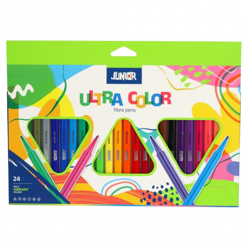 Flomasteri JUNIOR - Ultra color trouglasti 24/1