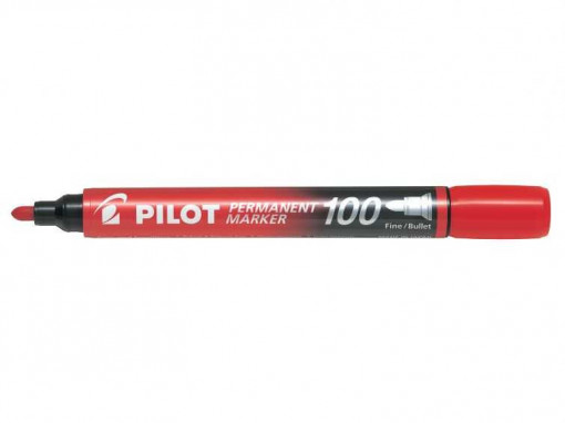 Marker permanent crveni 100 okrugli Pilot