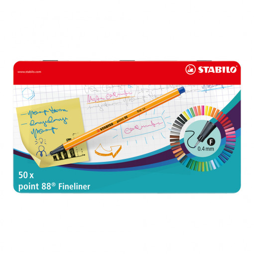8850-6 Poinr88 metal box 1-50 Stabilo