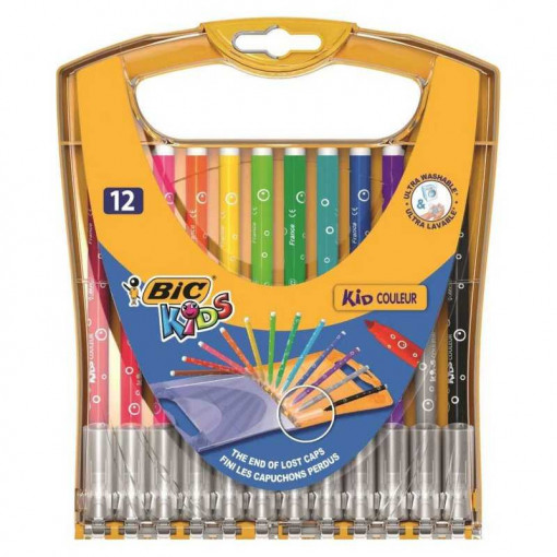 Bic Kid COULEUR Rainbow stand case - flomasteri 1-12