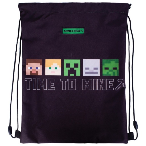 Torba za fizičko Alex&Steve 24.Minecraft Astra 507022001 crnozelena