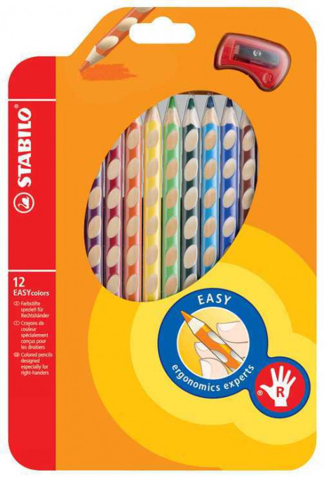 Drvene bojice STABILO - EASYcolors za desnoruke 1-12