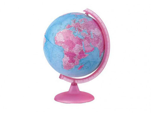 Globus F25cm pink svetleci
